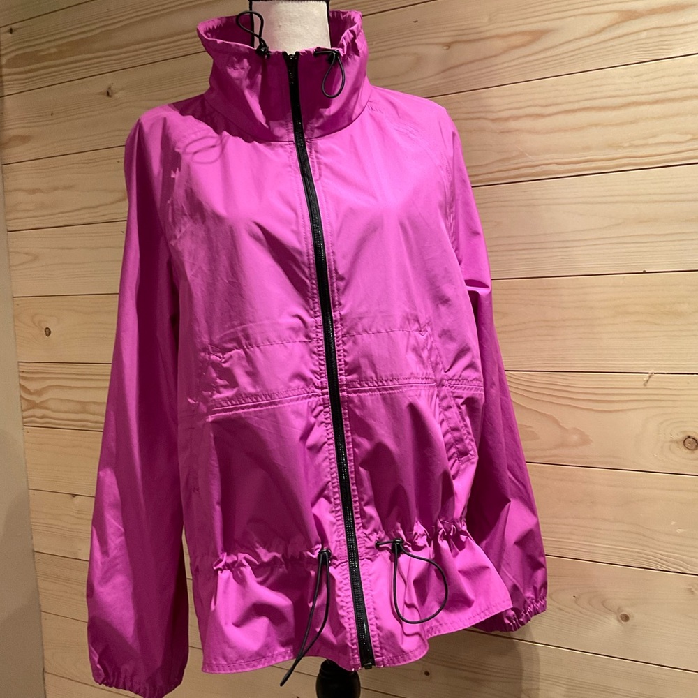 DKNY Jeans Windbreaker Jacket, Pink, size Large, EUC